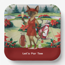 Golf kerstfeest voor vrouwelijke golfer