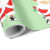 Golf-kerstfeestcadeau Cadeaupapier (Rol Hoek)