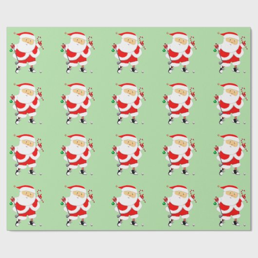 Golf-kerstfeestcadeau Cadeaupapier (Vlak)