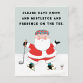 Golf-kerstfeestdag Briefkaart (Voorkant)