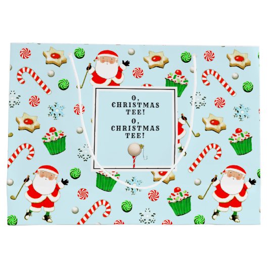 Golf-kerstfeestdag Groot Cadeauzakje (Achterkant)