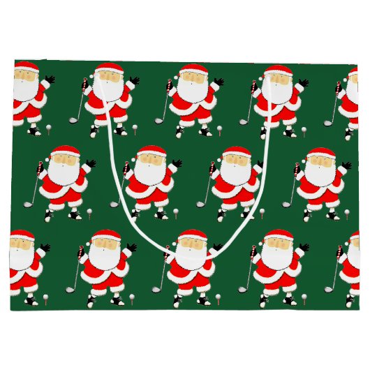 Golf-kerstfeestdag Groot Cadeauzakje (Achterkant)