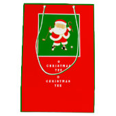 Golf-kerstfeestdag — Middelgrote cadeautas (Achterkant)