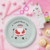 Golf-kerstfeestdag Papieren Bordje (Feest)