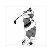 Golf-kerstfeestdag Rubberstempel (Afrduk)
