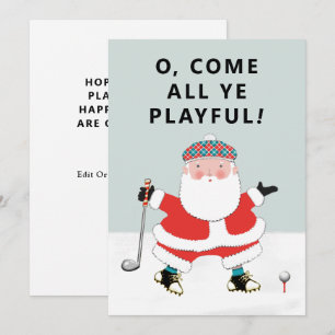 Golf-kerstfeestkaarten