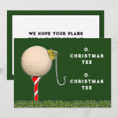 Golf-kerstfeestkaarten Kaart (Voorkant / Achterkant)