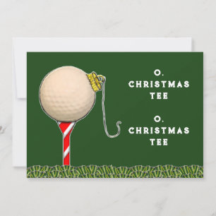 Golf-kerstfeestkaarten Kaart
