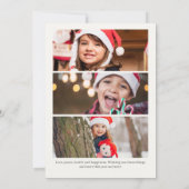 Golf Kerstkaars · Familiefoto Feestdagenkaart (Achterkant)