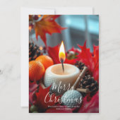 Golf Kerstkaars · Familiefoto Marine Feestdagenkaart (Voorkant)