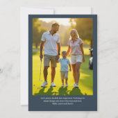 Golf Kerstkaars · Familiefoto Marine Feestdagenkaart (Achterkant)