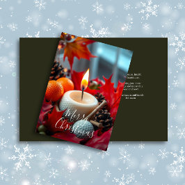 Golf Kerstkaars · Olive Feestdagen Kaart