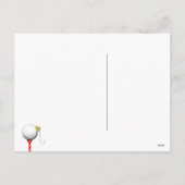 Golf Kerstkaart Briefkaart (Achterkant)