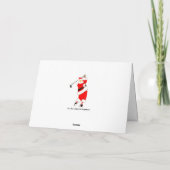 Golf kerstkaart feestdagen kaart (Achterkant)