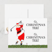 Golf Kerstkaart Feestdagenkaart (Voorkant / Achterkant)