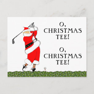 Golf Kerstkaart Feestdagenkaart