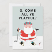 Golf kerstkaarten (Voorkant)