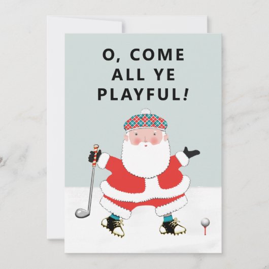 Golf kerstkaarten (Voorkant)