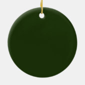 Golf Kerstkrans  Keramisch Ornament (Achterkant)