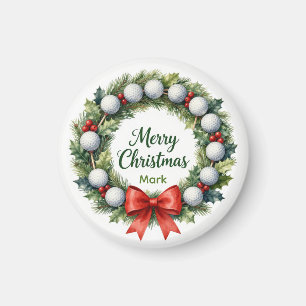 Golf Kerstkrans Magneet