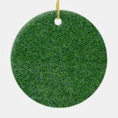 Golf Kerstkrans met naam van golfer Keramisch Ornament (Achterkant)