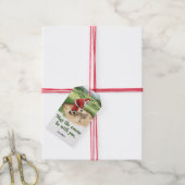 Golf Kerstman golfen Mijn baan is bij jou Cadeaulabel (Met Touw)