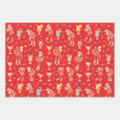 Golf Kerstman Golfen Zomertijd Inpakpapier Vel (Voorkant 3)