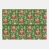 Golf Kerstman Golfen Zomertijd Inpakpapier Vel (Voorkant 2)
