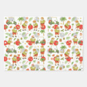 Golf Kerstman Golfen Zomertijd Inpakpapier Vel (Voorkant)