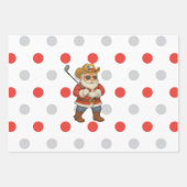 Golf Kerstman Texas Golfer Inpakpapier Vel (Voorkant)