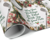 Golf Kerstmis Cadeaupapier (Rol Hoek)