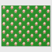 Golf Kerstmis Cadeaupapier (Vlak)