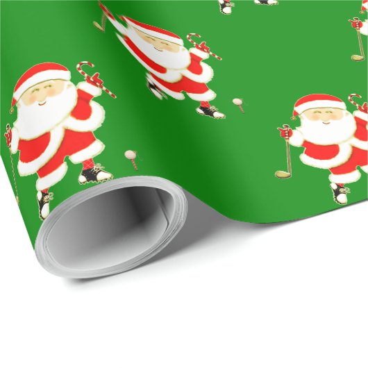 Golf Kerstmis Cadeaupapier (Rol Hoek)