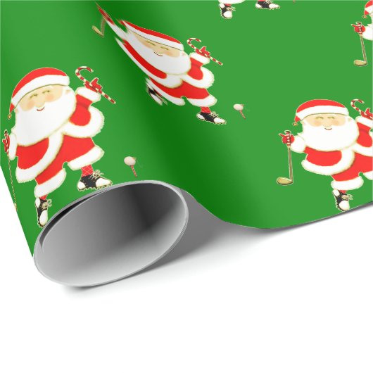Golf Kerstmis Cadeaupapier (Rol Hoek)