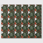 Golf Kerstmis Cadeaupapier (Vlak)