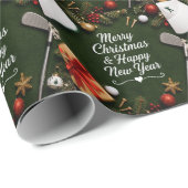 Golf Kerstmis Cadeaupapier (Rol Hoek)