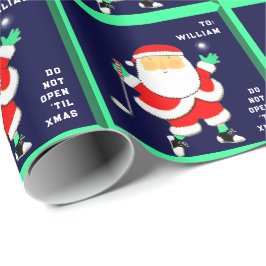 Golf Kerstmis Cadeaupapier