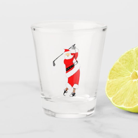 Golf Kerstmis collectible Shot Glas (Voorkant)