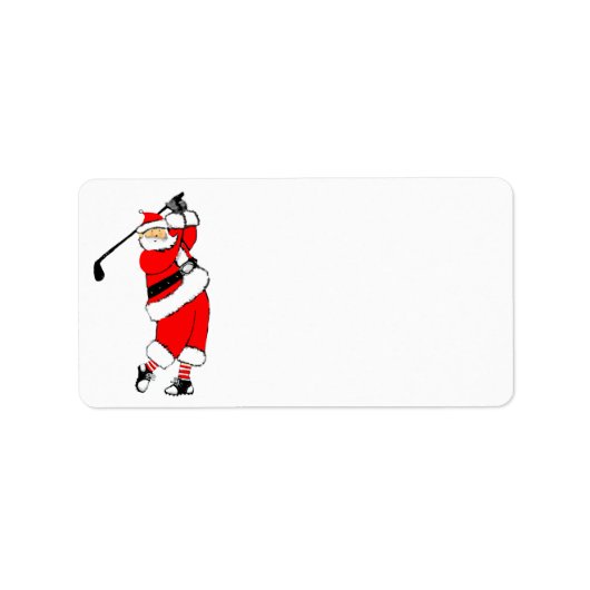 Golf Kerstmis Etiket (Voorkant)