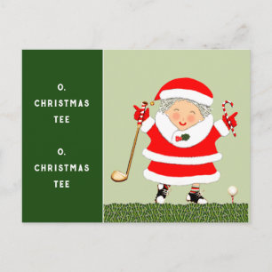 golf Kerstmis Feestdagenkaart