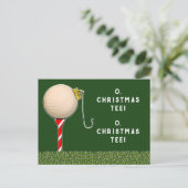 Golf Kerstmis Feestdagenkaart (Staand voorkant)