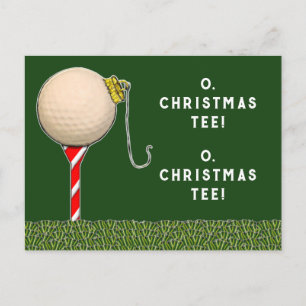 Golf Kerstmis Feestdagenkaart