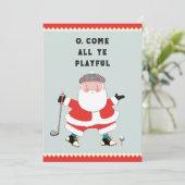 Golf Kerstmis Groet Feestdagenkaart (Staand voorkant)