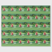 Golf Kerstmis Kerstman Moge de cursus bij u zijn Cadeaupapier (Vlak)