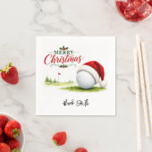Golf Kerstmis Laten we Par Tee Servet (Insitu)