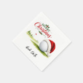 Golf Kerstmis Laten we Par Tee Servet (Hoek)