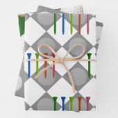 Golf Kerstmis met GOLF thema Inpakpapier Vel (In situ)