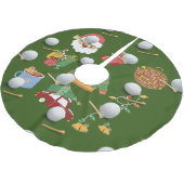 Golf Kerstmis met golfbal Kerstboom Rok (Gekanteld)