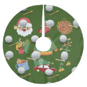 Golf Kerstmis met golfbal Kerstboom Rok (Voorkant)