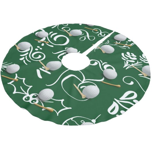Golf Kerstmis met golfbal Kerstboom Rok (Gekanteld)